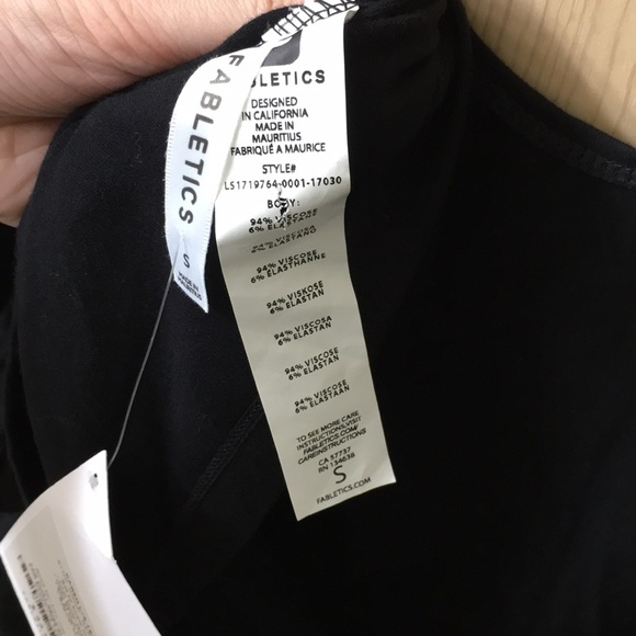 Fabletics Black Open Back Top - Picture 6 of 6